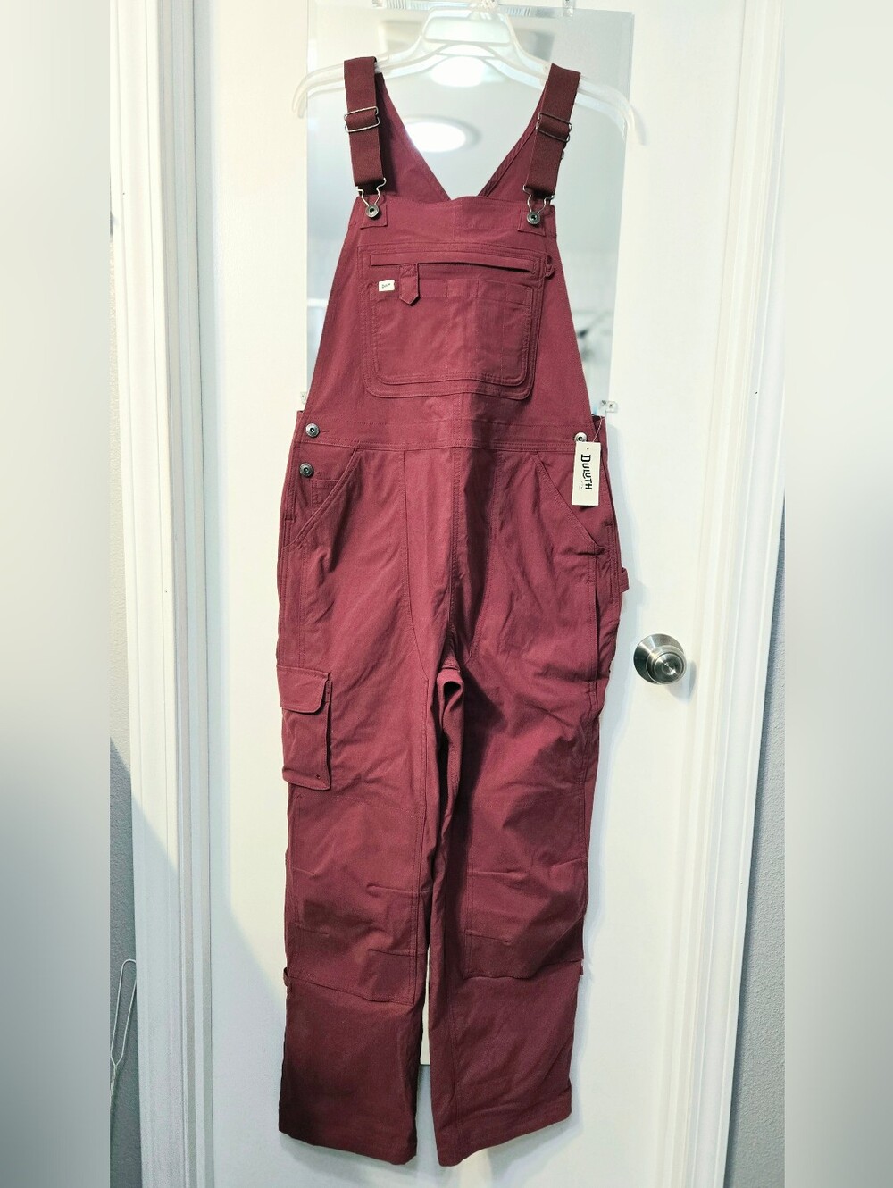 Duluth Trading Co. Maroon Garden Overalls - Picture 2 of 5